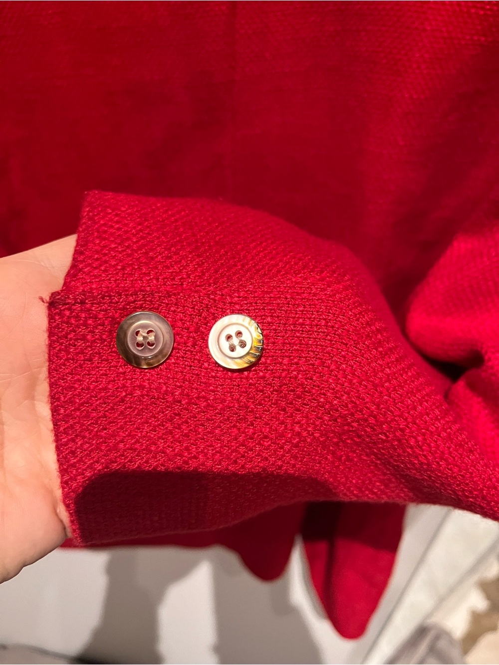 Vintage 80s Bianca Nygard Red blazer size 6 - Picture 6 of 6